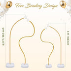 Balloon Arch Kit with Pump 8.2FT/5FT Gold Half Arch Balloon Stand for Party - Image 3