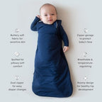 KYTE BABY Sleep Bag 1.0 TOG, Rayon Made From Bamboo Wearable Blanket, Dual Zipper For Infants And Toddlers Nursery Essentials - Image 3