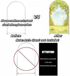 A Little Honey is on The Way Baby Shower Arch Backdrop - Bee/Honeycomb/Jungle Themed Watercolor Party Banner, Photo Booth Background for Newborn Celebration Decor (Twin Trees,7.2FT) - Image 5