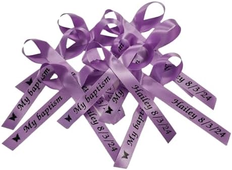 Amy's Bubbling Boutique 50 Personalized Ribbons Bridal Wedding Ribbon Favor Baby shower Centerpieces, Photo Frames, Party, Invitations or Sprinkle - Custom Ribbons Made - Image 5