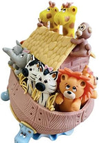 Noah's Ark Cake Topper, Jungle Safari, Party Decoration Birthday Party Centerpiece, Baby Shower, Biblical Animals (White) - Image 3