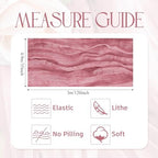 Wokceer Cheesecloth Table Runner Dusty Rose 10FT Boho Gauze, 12 Pack - Image 2
