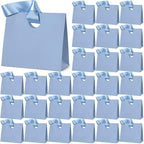 Feifeiya 30 Pcs Small Dusty Blue Gift Bags with Ribbon Handle by Feifeiya