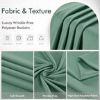 10x12ft Sage Green Backdrop Curtains for Wedding Party 2 Panels 5×12FT Tall - Image 5