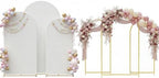 Toolterritary Set of 3 Metal Arch Backdrop Stand with Cover Set, (8FT, 7.2FT, 6.6FT Wedding Arch and Cover Set), Backdrop Arch for Party, Baby Shower, Birthday, and Graduation Ceremony by Unknown