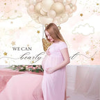 10x6.5FT Baby Shower Backdrop We Can Bearly Wait Brown Bear Hot Air Balloon Photography Background Newborn Baby Shower Party Decorations Banner Photo Booth Props - Image 4