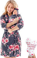 Mommy and Me Robe and Swaddle Set | Maternity Robe Matching Baby Girl, Boy by ECOBABYMadeWithLove