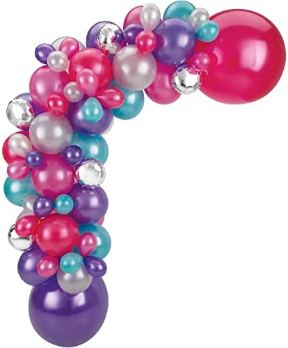Multicolor Latex Balloon Garland Kit - 5" - 24" - Perfect for Birthdays, Weddings, & Events, Jewel, Pack of 74 by AmscanPartySupplies
