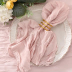 Dusty Pink Cheesecloth Napkins Pink Cloth Napkins Bulk,Set of 100 by Jimtx