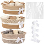 Colingmill 3 Pack Small Empty Gift Baskets, Brown by Colingmill