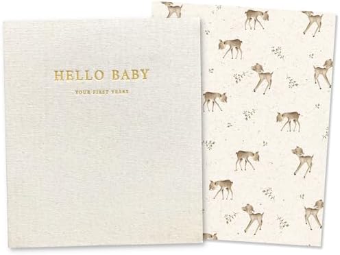 Peachly Unisex Baby Memory Book - First Year Baby Book Keepsake - Forest by PeachlyKeepsakeBooksPregnancyBabySchool
