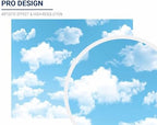 Allenjoy 10x8ft Blue Sky White Cloud Backdrop for Newborn Spring Portrait Photography Pictures Kids Children World Travel Aviator Birthday Party Decor Welcome Baby Shower Photo Shoot Background - Image 2