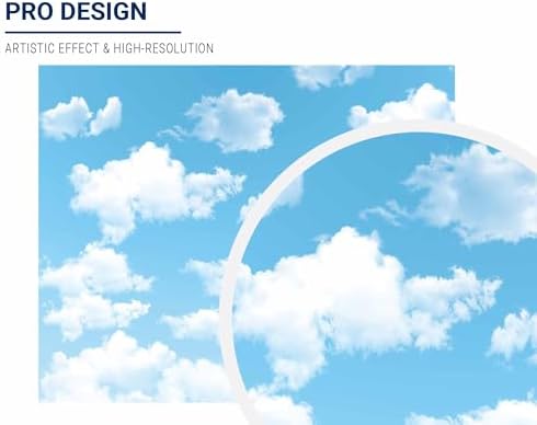 Allenjoy 10x8ft Blue Sky White Cloud Backdrop for Newborn Spring Portrait Photography Pictures Kids Children World Travel Aviator Birthday Party Decor Welcome Baby Shower Photo Shoot Background - Image 2