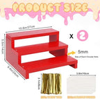 Wooden Cake Pop Stand, 2 Pcs 33 Hole Lollipop Holder for Wedding Birthday - Image 2