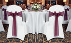 MDS Pack of 75 Chiffon Chair Sashes for Wedding & Event Décor - Burgundy - Image 2