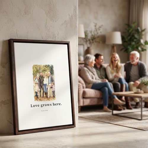 callie Wedding Signature Picture Canvas - Guest Book Alternative with White Mat - Wall Hanging Photo Frame Decor, Multi Sizes - Image 5