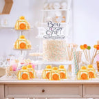 SiliFine 50 Sets Little Cutie Baby Shower Favor Orange Soap Party Gift Bulk - Image 5