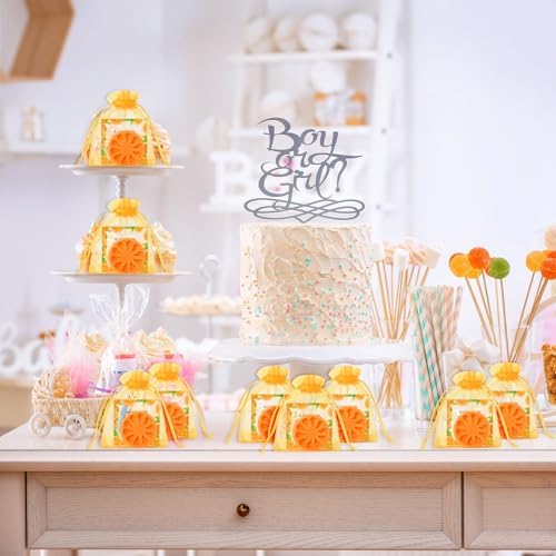 SiliFine 50 Sets Little Cutie Baby Shower Favor Orange Soap Party Gift Bulk - Image 5