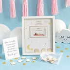 Twinkle Twinkle Baby Shower 129 Pc Party Kit - Plates, Napkins, Guest Bk, Cups & Baby Shower Games (16 Guests) Party Supplies Tableware Decor - Image 3