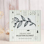 Pondering Pine Organic Baby Monthly Milestone Blanket Boy or Girl - Months Blanket with Wood Frame and Newborn Announcement Disc - Growth Chart for 1-12 Month Milestones, Gender Neutral, 47”x47” - Image 7