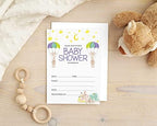 Pack of 30, Boy/Girl Baby Shower Party Collection, Baby Shower Invitation Cards, Fill in the Blank Invites WIth Envelopes, Giraffe Theme Party Supplies - Image 5