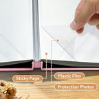 Large Photo Album Self Adhesive Scrapbook Album for 4x6 5x7 8x10 Pictures DIY Photo Book for Wedding, Anniversary, Christmas, Baby Shower, Ideal for Preserving Precious Moments - Image 5