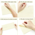 200 Pack Ivory #10 Business Envelopes Letter Size Self-Seal - Image 2
