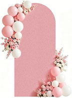 6FT Arch Backdrop with Stand, Foam Board Wedding Birthday Party, Pink by Ruxion