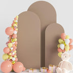 Wokceer Arch Backdrop Cover 6FT,5FT,4FT Nude Brown Covers Strethy Backdrop by Wokceer