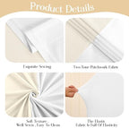 White and Beige Arch Backdrop Cover Set of 2 Party Wedding Arch Covers Stretchy Backdrop 7.2FT 6FT Decorations Baby Shower Bridal Shower Photo Birthday Arch Stand Cover Spandex - Image 6
