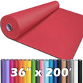 PerkHomy 36" x 2,400" (200') Red Kraft Paper Roll for Craft Bulletin Board Paper Art Table Covering Crafting Gift Wrapping Bouquet Packing Parcel 80GSM 55LB (Red, 36" x 200') by PerkHomy