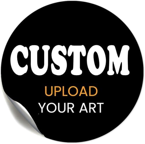 Personalized Business Logo Stickers - Ideal for Weddings, Birthdays, Favors & More. Waterproof, Fade & Heat Resistant. Pack of 10 to 1000. (Custom Image, 5 Inch) by clylife