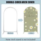 One Silly Goose Arch Backdrop Cover 6FT Daisy Flower Green Arch Stand Cover for Baby Shower 1st Birthday Party Decorations - Image 5