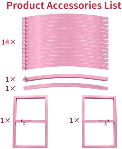 Wedding Arch Round Backdrop Stand Pink Metal Circle Backdrop Stand Circle Balloon Arch Stand Frame for Birthday Party Bridal Shower Anniversary Ceremony Candy Tables Celebration in 2.4x2.8m - Image 3