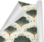 pnyoin Merry Christmas Wrapping Paper Roll,Oriental Fan Print Gift Wrap Perfect for Xmas,Birthday,Weddings, Brides, Holidays, Baby Showers，58 x 23 inches,4 Roll - Image 3