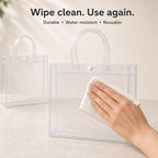 Dobafun Clear Gift Bags with Handles, 55 PCS Clear Goodie Bags with Ribbon - Image 5