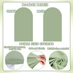 Sage Green Arch Backdrop Covers Set of 2(7.2Ft, 6Ft), Spandex Fitted Chiara Arch Stand Covers Backdrops for Wedding Baby Shower Birthday Graduation Photo Booth Props(Only Cover) - Image 6