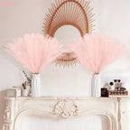obbsie 150PCS Pink Faux Pampas Grass Decor, 21.6" Fluffy Vase Filler - Image 5