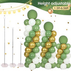 Balloon Column Stand with 102 Balloons, Balloon Column Kit Set of 2, Metal Balloon Tower Stand with Base for Floor, Height Adjustable from 1.57 to 7 Ft, For Party Decorations - Image 4