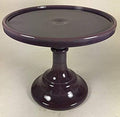 Cake Plate Pastry Tray/Cupcake Stand - Plain & Simple Pattern - American Made - Mosser Glass USA (9", Eggplant) by Rosso+Glass