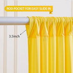 Yellow Backdrop Curtains-Wrinkle-Free Polyester Photography Drapes Party Curtain Background for Baby Shower Wedding Decorations- 40 X10FT - Image 5