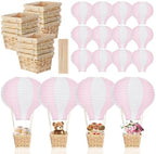 Meooeck 14 Sets Pink Hot Air Balloon Table Centerpieces Decor by Meooeck