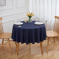 FINDYOU Navy Blue 6 Pack Round 60 Inch Tablecloth, Premium Polyester Table Cloth Washable Table Cover Stain and Wrinkle Resistant Decorative Table Cover for Party Wedding by TableClothAndTableRunner