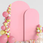 Wokceer Arch Backdrop Cover 7.2FT, 6FT Pink Arch Covers Stretchy Backdrop by Wokceer