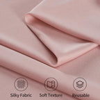 20ftx12ft Dusty Pink Backdrop Curtains for Parties, Wrinkle Free Polyester Dusty Pink Photo Backdrop Drapes 4 Panels 12 ft Long Back Drop Cloth for Wedding Birthday Photography Background Party - Image 6