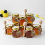 DnaDkiy Mini Glass Honey Jars with Dippers, 1.5oz Honey Pot, 40 Pack - Image 5