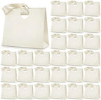 Feifeiya 30 Pcs Small Cream Gift Bags with Ribbon Handles by Feifeiya