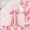 Soulchen 3 Pcs Pink Bows Arch Covers 200 Balloons Pink White 4 5 6 ft by Soulchen