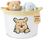 Kihraw Winnie Storage Basket for Nursery for Toy Organizer, Kids Room Decor by Kihraw