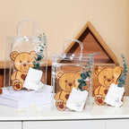 Teenyyou 43 Pcs Baby Shower Game Prizes for Winner Bamboo Cheese Board Spoon Plaid Towel Artificial Eucalyptus Stems Thank You Tag Card Gift Bag for Guest Baby Bridal Shower Wedding Favors(Bear) - Image 4